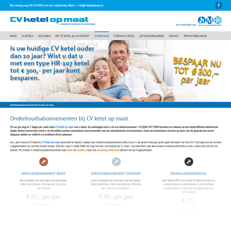 cvketelopmaat.nl website ontwerp macman veldhoven
