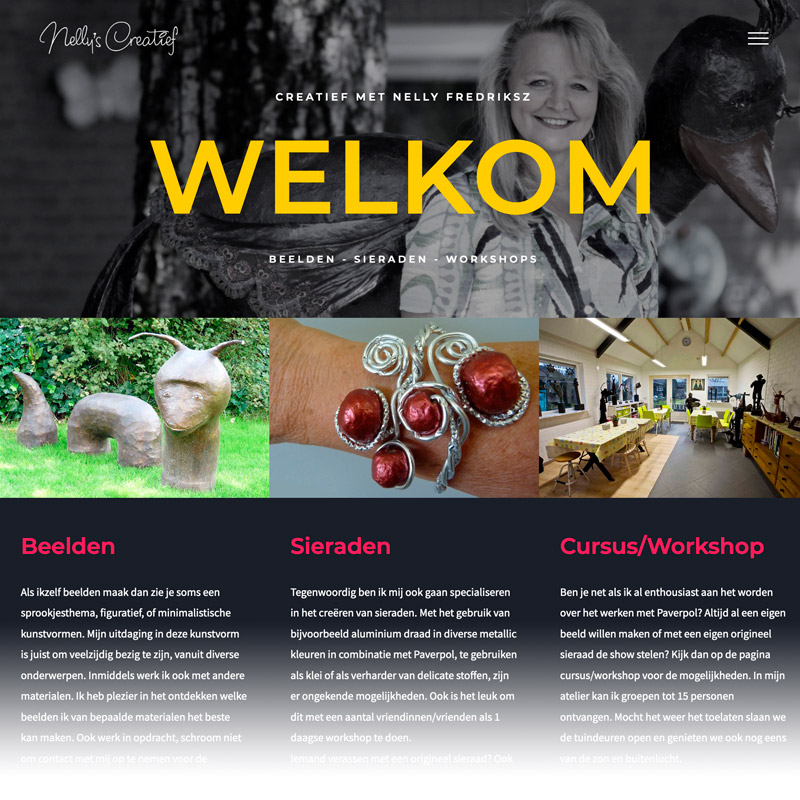 webdesign nellyscreatief.nl macman veldhoven